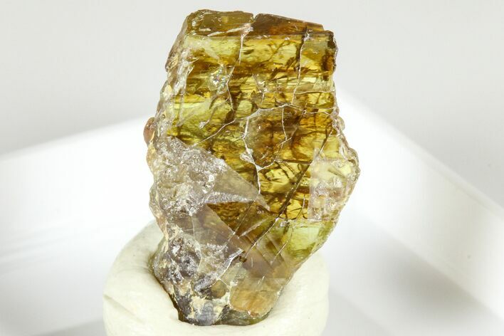 Green Titanite (Sphene) Crystal - Tanzania #379745